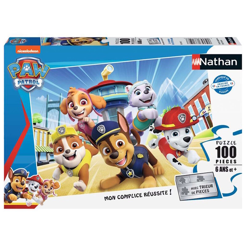 Puzzle - 100p : Nathan Les Aventures de la Pat'Patrouille