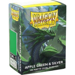 Protège Cartes – Dragon Shield : DS100 – DUAL MATTE – (STD x100) – Apple Green & Silver