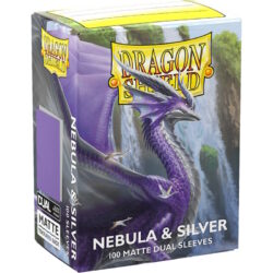 Protège Cartes – Dragon Shield : DS100 – DUAL MATTE – (STD x100) – Nebula & Silver
