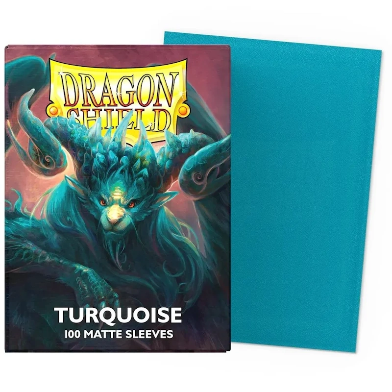 Protège Cartes - Dragon Shield : DS100 - Dual Matte (Format Standard) - Turquoise