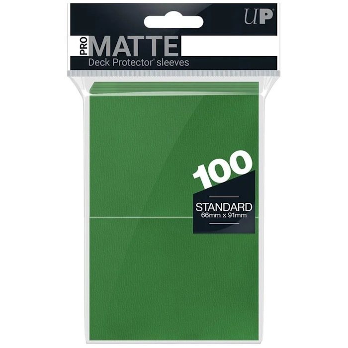 Ultra PRO - Protèges cartes (sleeves) - Standard x100 (63x88mm) - PRO-Matte // Vert