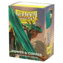 Protège Cartes – Dragon Shield : DS100 – DUAL MATTE – (STD x100) – Power & Copper