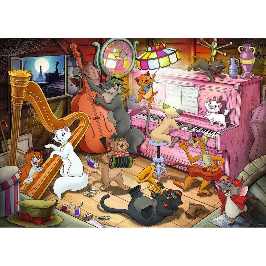 Puzzle - 1000pcs : Ravensburger Disney Aristochats – Image 2