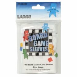 Board Game Sleeves – 100x Clear Large fits cards 59×92 (100)