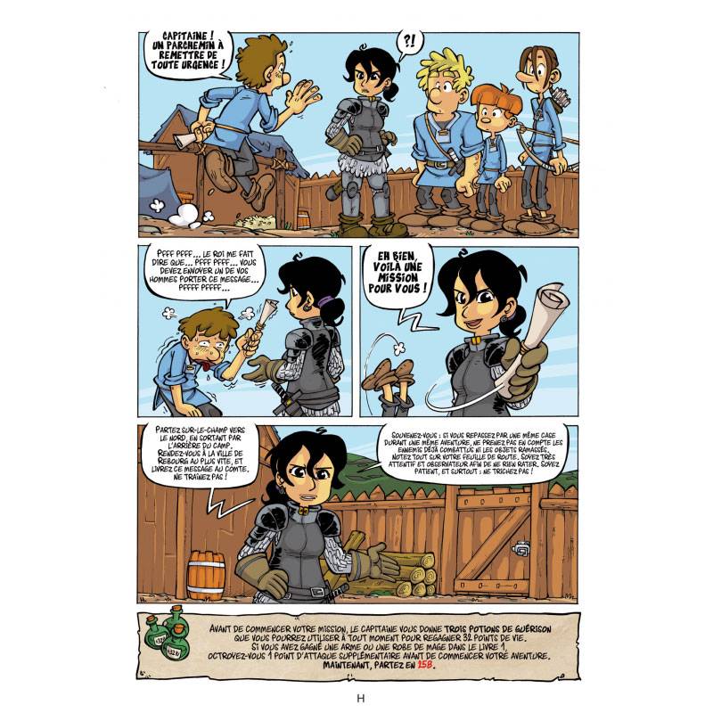 La BD dont vous êtes le héros : Chevaliers - Livre 2 - Le Message – Image 3