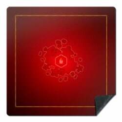 Tapis Universel – Jeux de Plateaux 4-8 joueurs – Taille 3 (90×90 cm) – Rouge