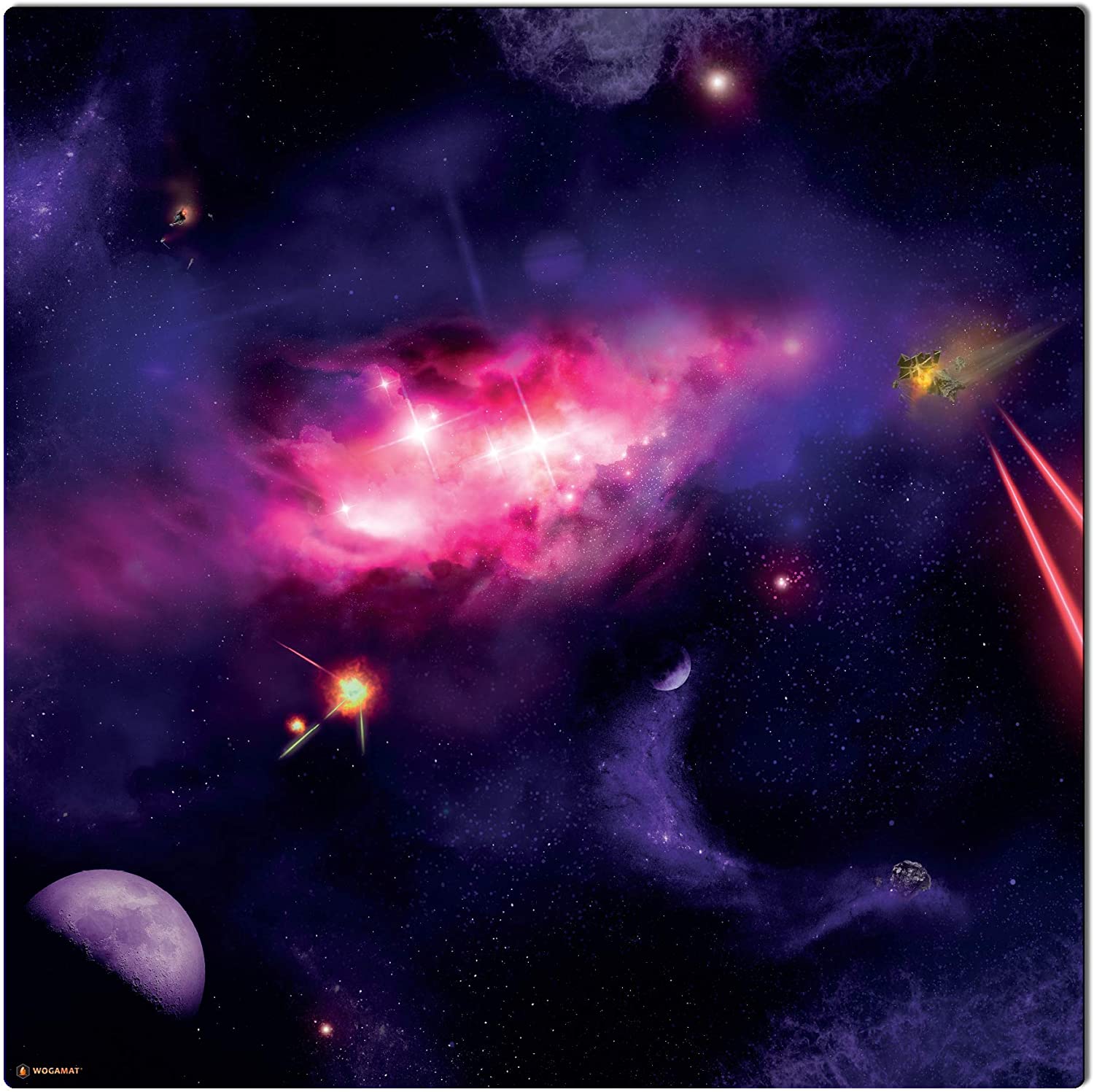 Tapis Espace - 90x90cm - Galaxie