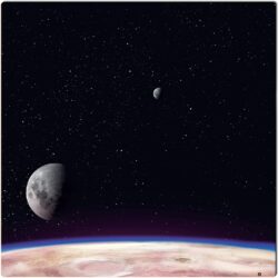 Tapis Espace – 90x90cm – Deep Planet