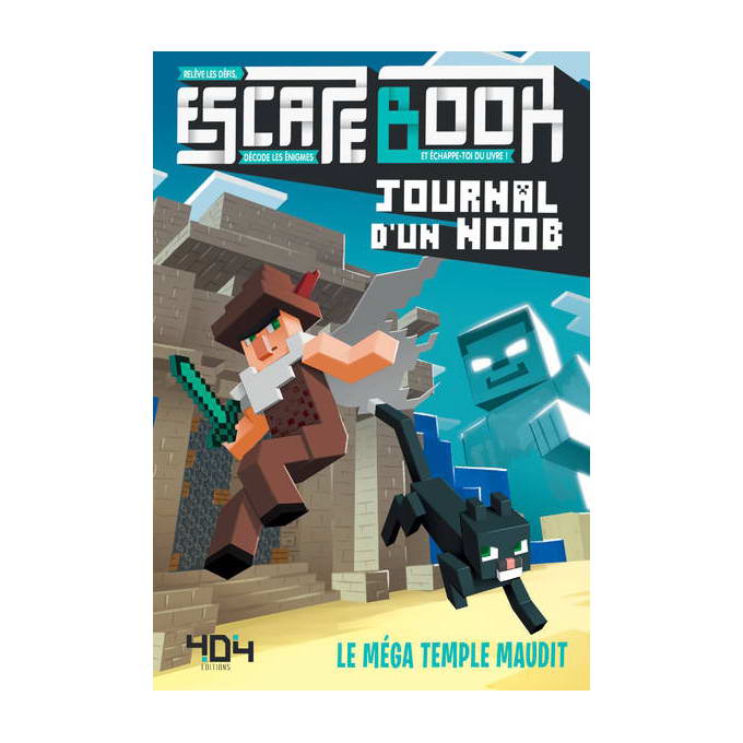 Journal d'un Noob - Le Mega Temple Maudit - Escape Book Junior