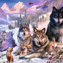 RAVENSBURGER – Puzzle – 2000p – Loups dans la neige