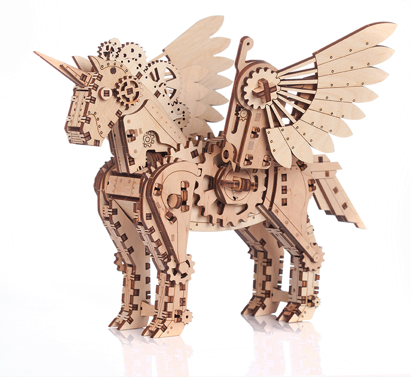 Puzzle Mr.Playwood - 140pc - Licorne Mécanique "S"