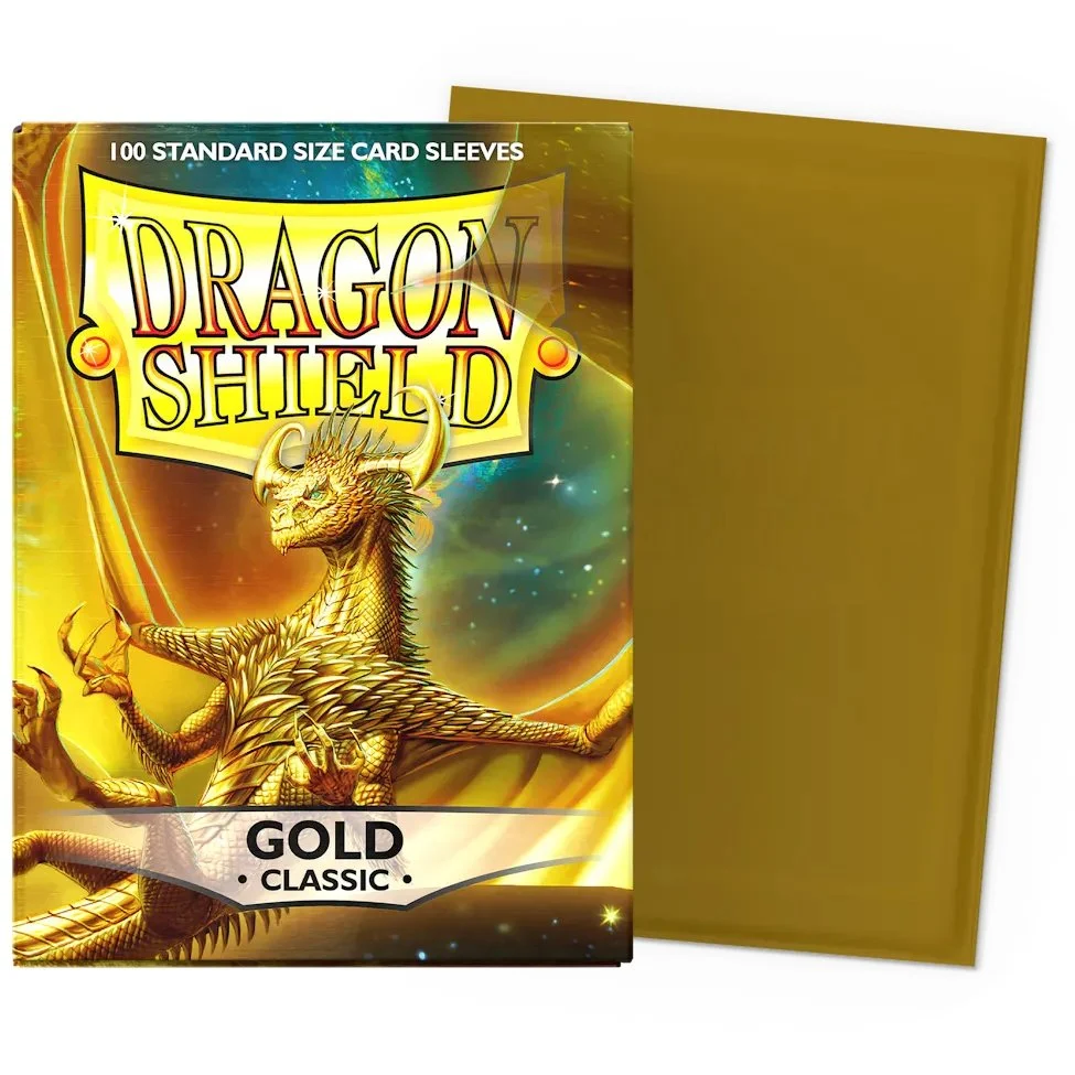 Protège Cartes – Dragon Shield : DS100 – CLASSIC – (STD x100) : Or - Gold