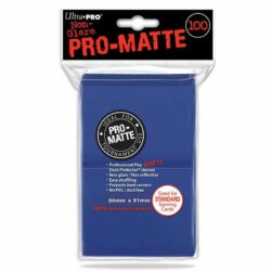 Paquet de 100 protèges-cartes Pro-Matte Bleu