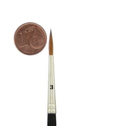 Pinceau – Feldherr Kolinsky Red Sable – Taille (Size) – 3
