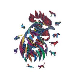 Puzzle en Bois – Le Coq Chanteur