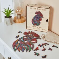 Puzzle en Bois – Le Coq Chanteur