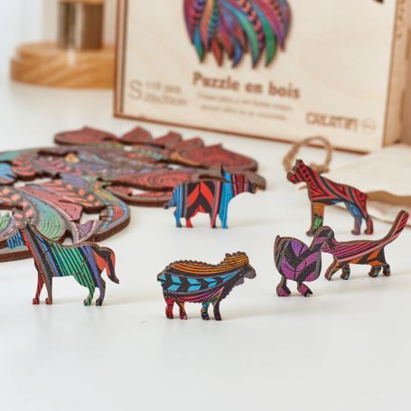 Puzzle en Bois - Le Coq Chanteur – Image 5