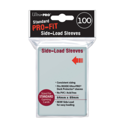 Ultra PRO : 100 PRO-Fit Standard SIDE LOAD (Sous protège-cartes) – Pack 100