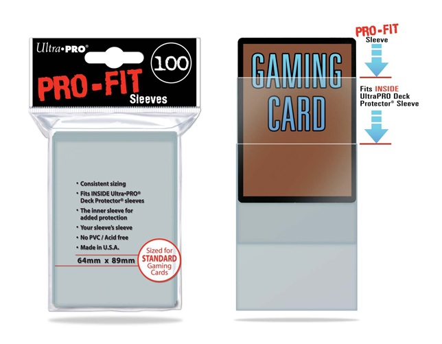 Ultra PRO : 100 PRO-Fit Standard (Sous protège-cartes) - Pack 100