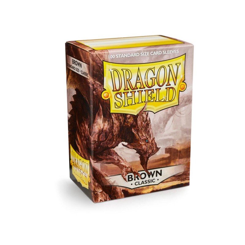 Protège Cartes – Dragon Shield : DS100 – CLASSIC – (STD x100) : Marron - Brown