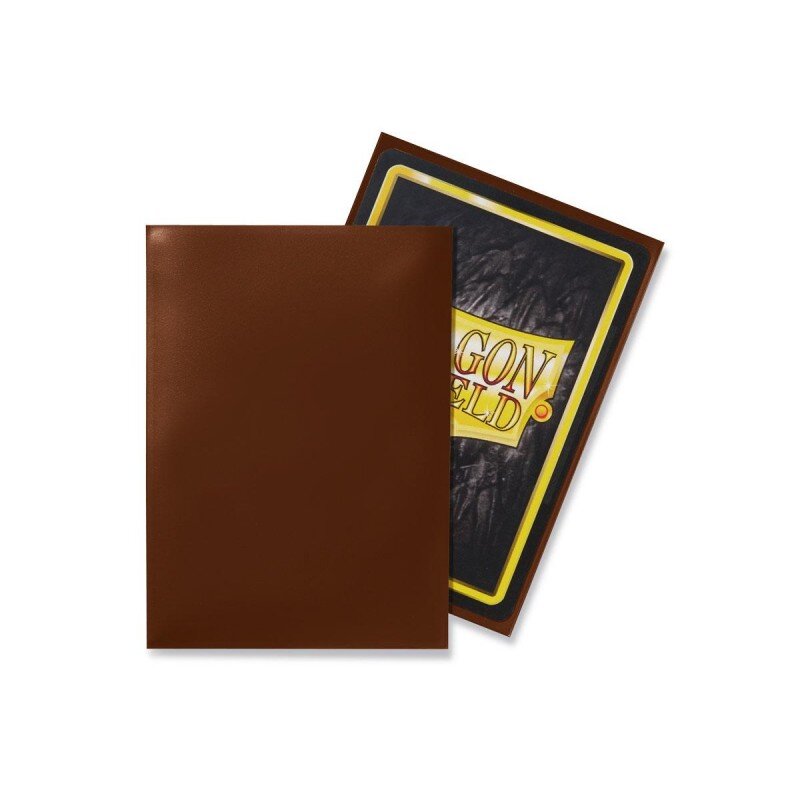 Protège Cartes – Dragon Shield : DS100 – CLASSIC – (STD x100) : Marron - Brown – Image 2