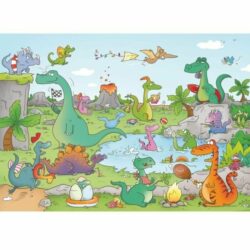 Puzzle Bois 24pc – Michèle Wilson – Cacouault – Dinosaures