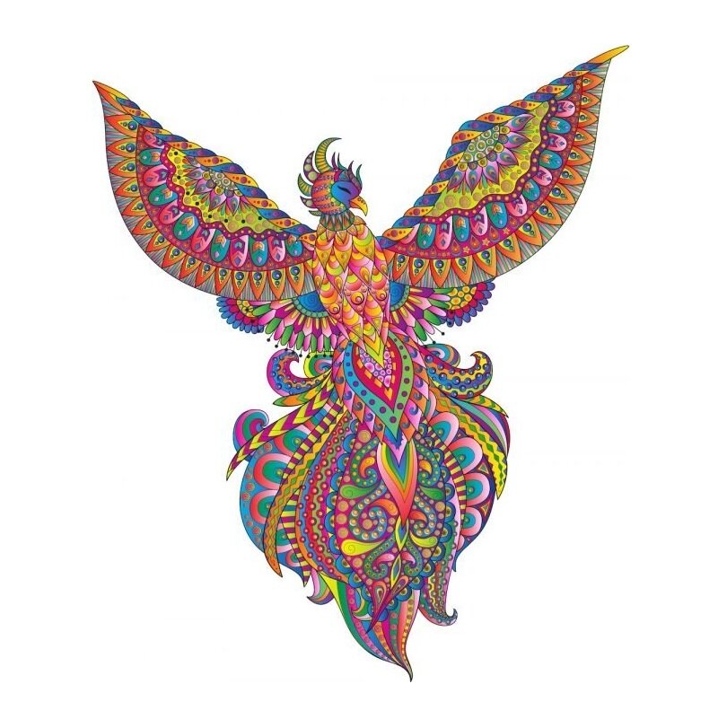 Puzzle en Bois - Le Phénix Flamboyant 199pc