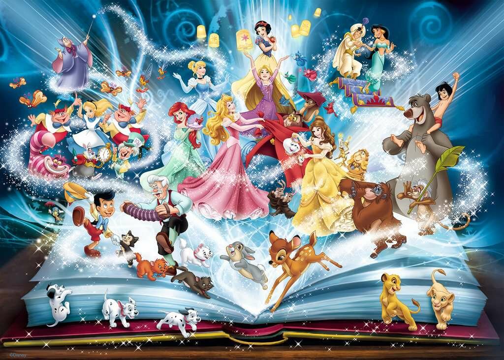 RAVENSBURGER - Puzzle -1500p - Le livre magique des contes Disney – Image 2