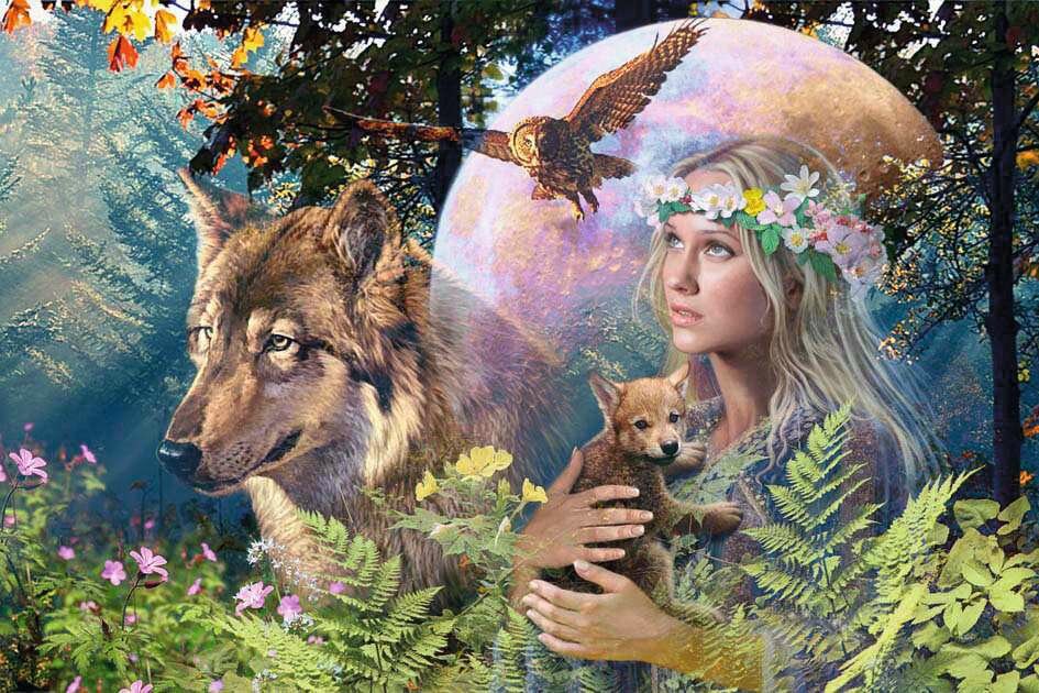 RAVENSBURGER - Puzzle - 3000p : Loups au Clair de Lune – Image 2