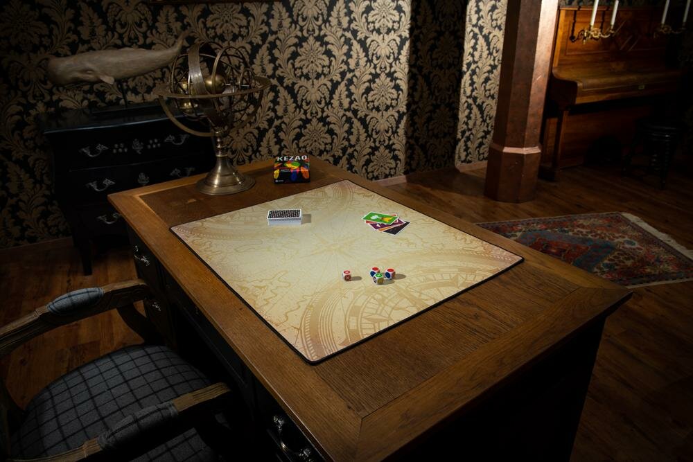 Tapis de cartes - Compass Sepia (70X60 cm) – Image 4