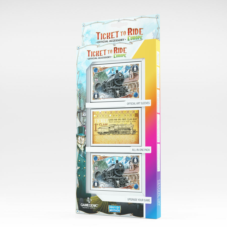 GameGenic : Pack Sleeves - Les Aventuriers du Rail Europe