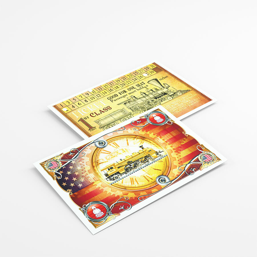 GameGenic : Pack Sleeves - Les Aventuriers du Rail USA – Image 3