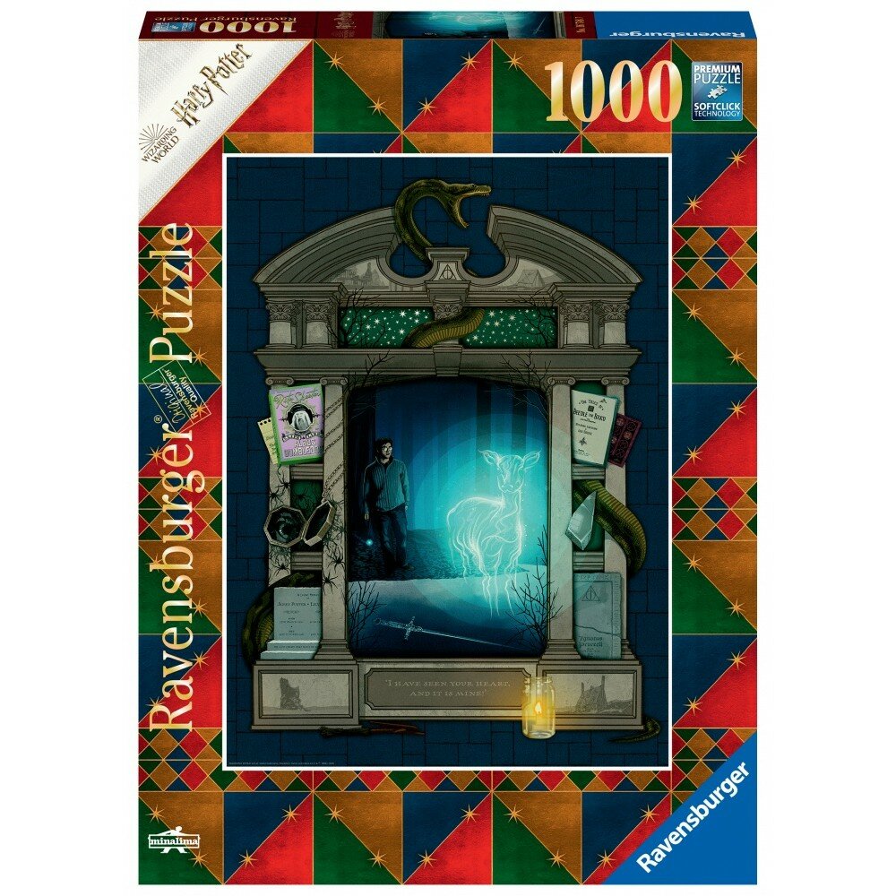 RAVENSBURGER - Puzzle - 1000p : Harry Potter Reliques de la Mort