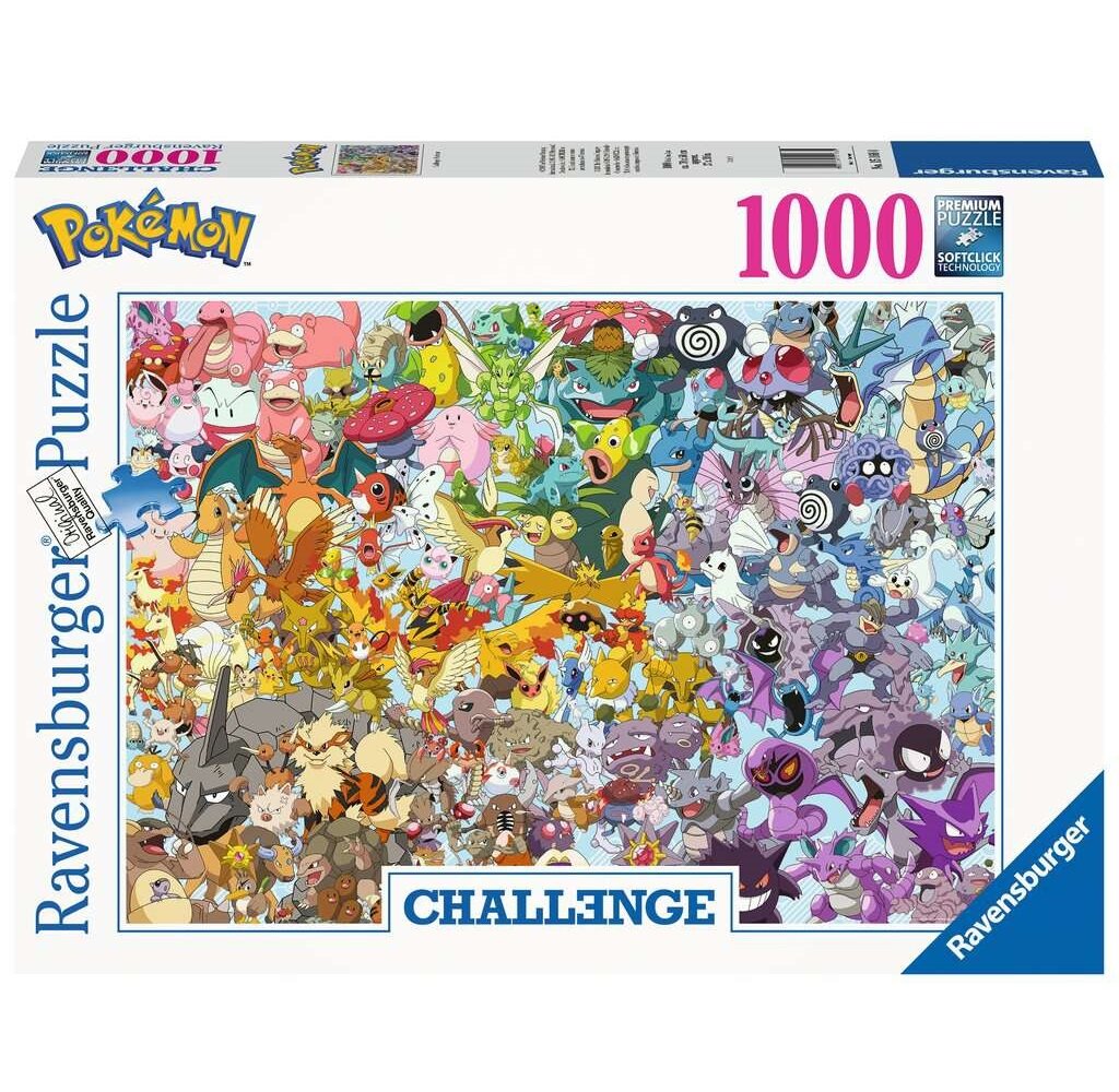 RAVENSBURGER - Puzzle - 1000p : Pokemon (Challenge Puzzle)