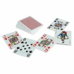 Copag – Jeu de 54 Cartes 100% plastique – Rouge
