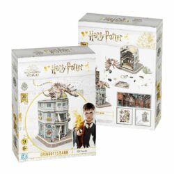 Puzzle 3D Model Kit Harry Potter –  La Banque de Gringotts (Gringotts Bank) (74 Pieces)