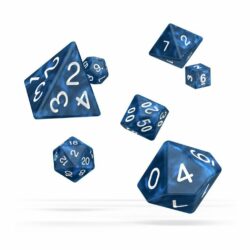 Oakie Doakie – Dice RPG / Dés JDR – Set Marble – Bleu (7)