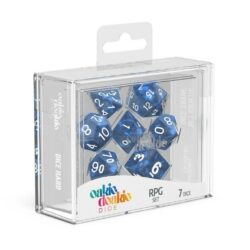 Oakie Doakie – Dice RPG / Dés JDR – Set Marble – Bleu (7)