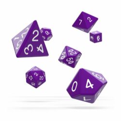 Oakie Doakie – Dice RPG / Dés JDR – Set Solid – Violet (7)