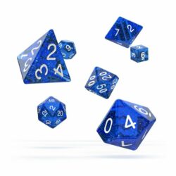 Oakie Doakie – Dice RPG / Dés JDR – Set Speckled – Bleu (7)