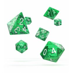 Oakie Doakie – Dice RPG / Dés JDR – Set Speckled – Vert (7)