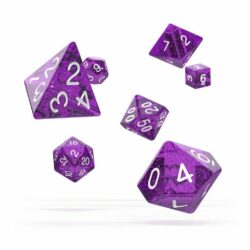 Oakie Doakie – Dice RPG / Dés JDR – Set Speckled – Violet (7)