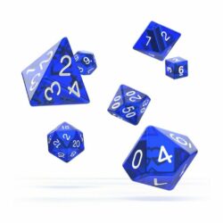 Oakie Doakie – Dice RPG / Dés JDR – Set Translucent – Bleu (7)