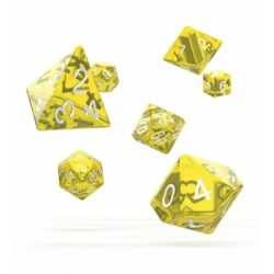 Oakie Doakie – Dice RPG / Dés JDR – Set Translucent – Jaune (7)