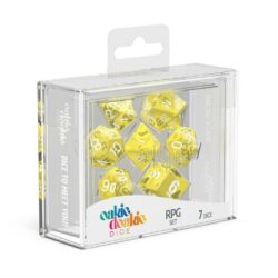 Oakie Doakie – Dice RPG / Dés JDR – Set Translucent – Jaune (7)