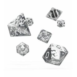 Oakie Doakie – Dice RPG / Dés JDR – Set Translucent – Transparent (7)