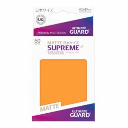 Ultimate Guard – 60 pochettes Supreme UX Sleeves (format japonais) – Orange Mat