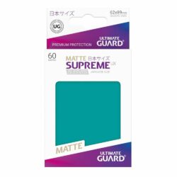 Ultimate Guard – 60 pochettes Supreme UX Sleeves (format japonais) – Bleu Pétrole Mat