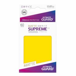 Ultimate Guard – 60 pochettes Supreme UX Sleeves (format japonais) – Jaune Mat