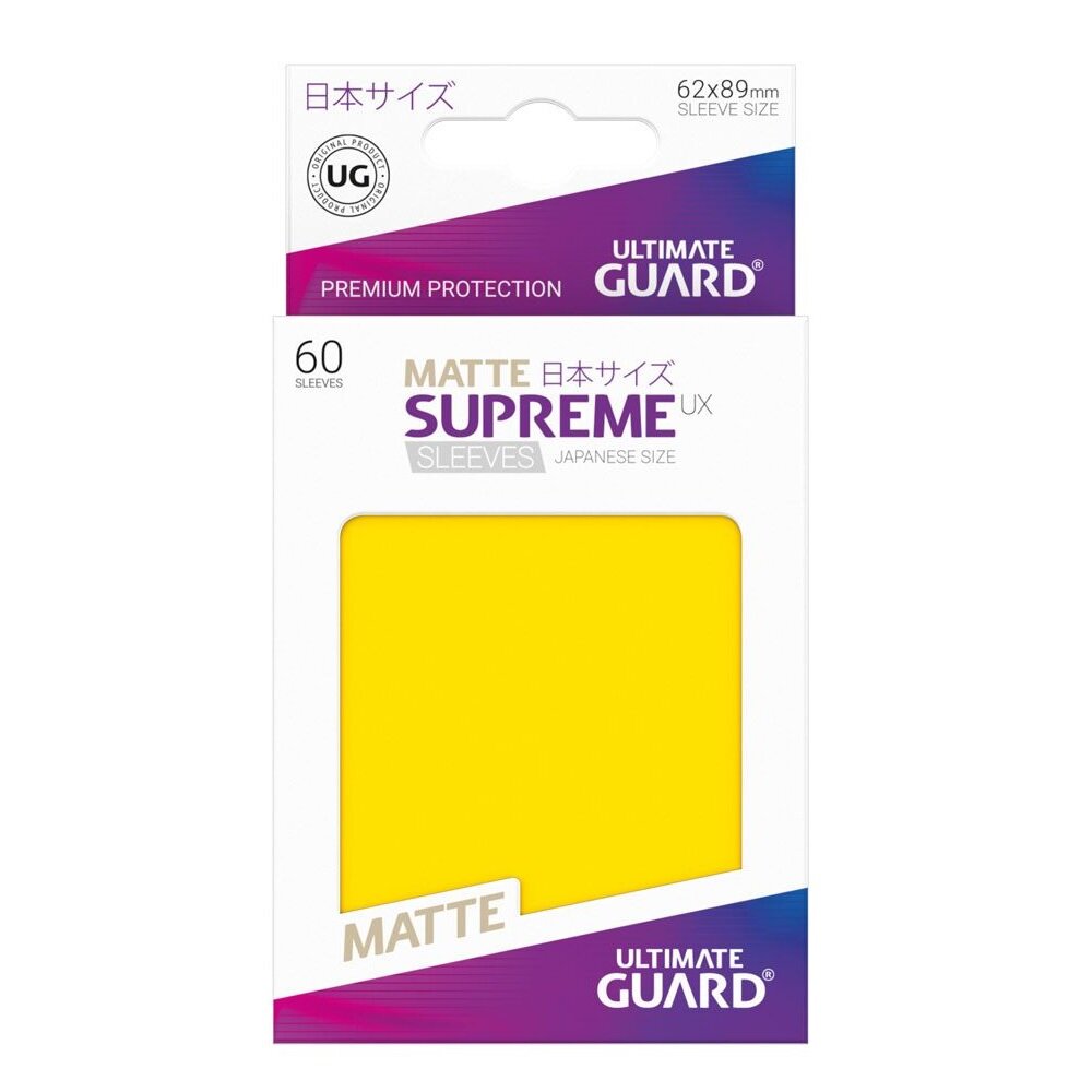 Ultimate Guard - 60 pochettes Supreme UX Sleeves (format japonais) - Jaune Mat